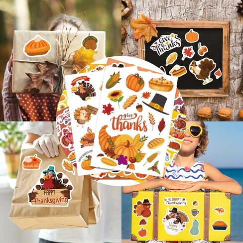 24 Sheets Christmas Stickers for Kids(8 Different Styles), 366pcs Holiday Stickers for Water Bottles Crafts Party Favors in Kuwait