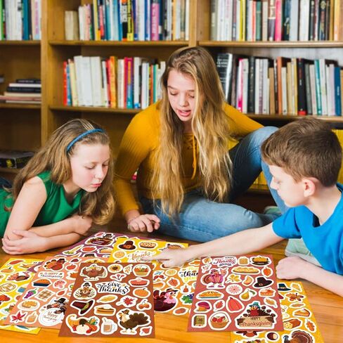 24 Sheets Christmas Stickers for Kids(8 Different Styles), 366pcs Holiday Stickers for Water Bottles Crafts Party Favors in Kuwait