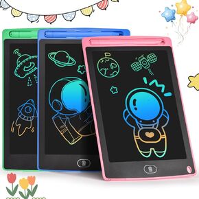 3PCS in 1 Pack LCD Writing Tablet for Kids Games Drawing Doodle Board. Drawing Pads Toddler Learning Toys, Birthday Gifts for Teens Boys, Gifts for Kids Ages 3 4 5 6 7 8 Year Old Girls Boys in Kuwait