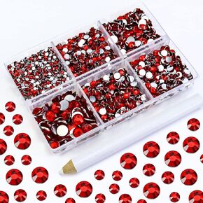 4500PCS Resin Flatback Rhinestone, 2mm 3mm 4mm 5mm 6mm Grass Green Flatback Rhinestones for Tumblers, Nails Art, Mugs, Bottles, Craft Decoration, Loose Bling Glitter Gem Stone