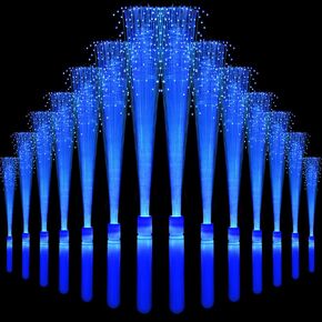 24Pack Green Glow Sticks Light Up Fiber Optic Stick Glow Wands Bulk with 3 Flashing Models for Christmas St Patrick's Day Easter Party Favors Concerts Clubs