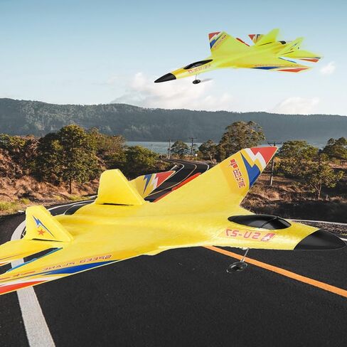 طائرة RC، طائرة Su-27 RC جاهزة للطيران، طائرة تحكم عن بعد بقناتين 2.4 جيجا هرتز، تأتي مع 3 بطاريات، طائرات تحكم عن بعد للأولاد والبنات والبالغين والمبتدئين in Kuwait
