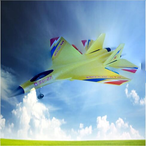 طائرة RC، طائرة Su-27 RC جاهزة للطيران، طائرة تحكم عن بعد بقناتين 2.4 جيجا هرتز، تأتي مع 3 بطاريات، طائرات تحكم عن بعد للأولاد والبنات والبالغين والمبتدئين in Kuwait