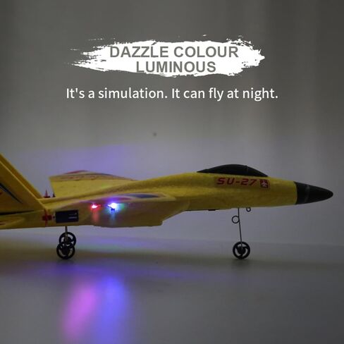 طائرة RC، طائرة Su-27 RC جاهزة للطيران، طائرة تحكم عن بعد بقناتين 2.4 جيجا هرتز، تأتي مع 3 بطاريات، طائرات تحكم عن بعد للأولاد والبنات والبالغين والمبتدئين in Kuwait