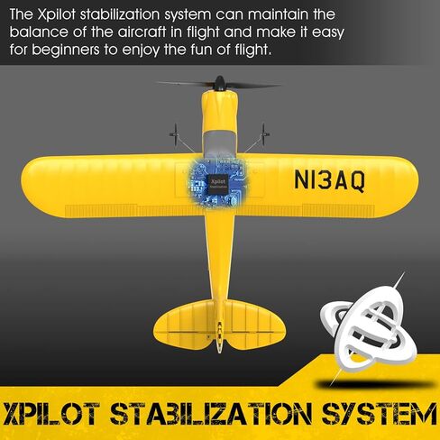 VOLANTEXRC RC Airplane TrainStar Mini 2.4GHz 3 Channel Remote Control Plane RTF Ready to Fly with Xpilot Stabilization System Easy to Fly for Beginners (761-1 RTF) in Kuwait