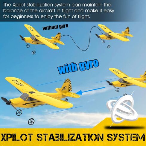 VOLANTEXRC RC Airplane TrainStar Mini 2.4GHz 3 Channel Remote Control Plane RTF Ready to Fly with Xpilot Stabilization System Easy to Fly for Beginners (761-1 RTF) in Kuwait
