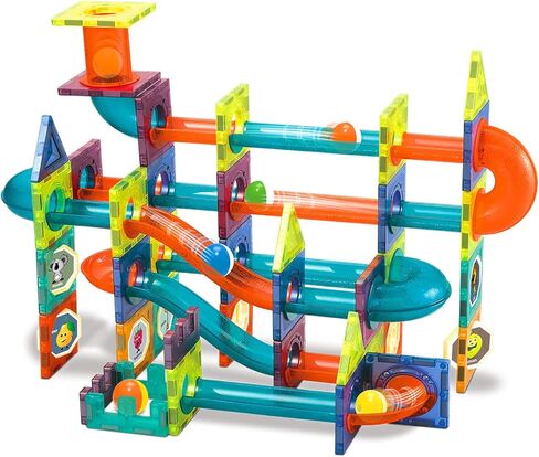 Magnetic Tiles Magnetic Blocks Marble Run STEM Toys for Kids, Boys and Girls in Kuwait