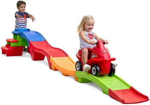 Step2 Farther & Faster Coaster Track Expansion Pack, Second Edition, Extra 4 Feet of Track for Roller Coaster Toys in Saudi Arabia