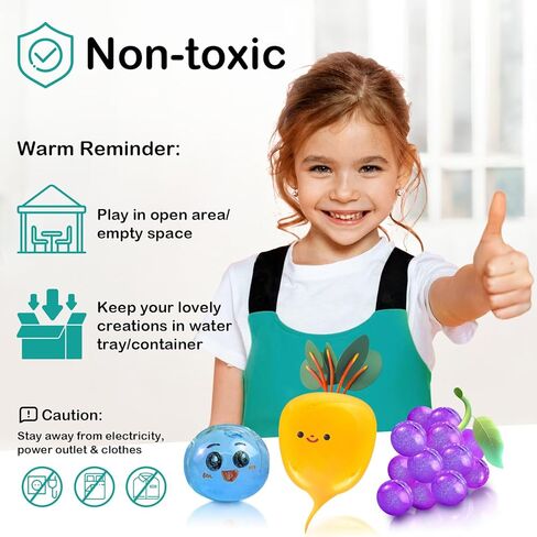 مجموعة فقاعات شريط نانو من توي يونايتد - مجموعة بالونات مائية مع شريط نانو مزدوج الجوانب بطول 9.8 قدم وألعاب حقنة للأطفال والفتيات والأولاد وعيد الميلاد للأطفال بعمر 3 و4 و5 و6 و7 و8 و9 سنوات in Kuwait