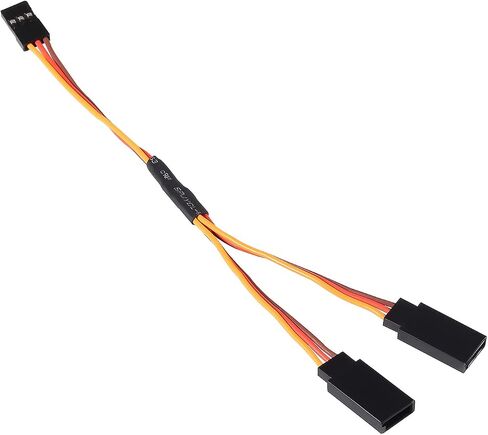 DIANN 10 قطع 3-Pin JR Servo Extension Cable 1 JR ذكر إلى 2 أنثى JR Y Harness Servo Cable for RC Cars Trucks Airplanes Servo Reservo Connection (10 قطع Y-Type) in Kuwait