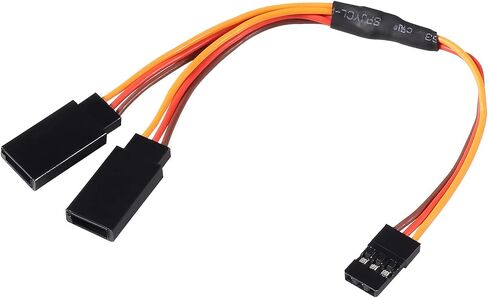 DIANN 10 قطع 3-Pin JR Servo Extension Cable 1 JR ذكر إلى 2 أنثى JR Y Harness Servo Cable for RC Cars Trucks Airplanes Servo Reservo Connection (10 قطع Y-Type) in Kuwait