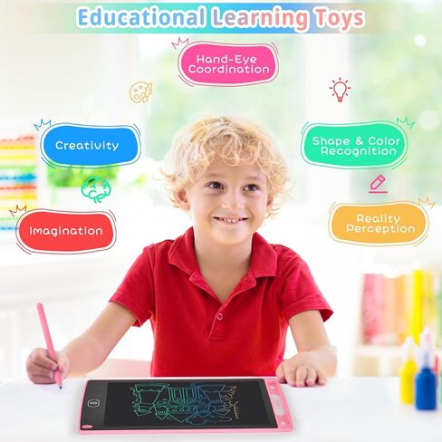 3PCS in 1 Pack LCD Writing Tablet for Kids Games Drawing Doodle Board. Drawing Pads Toddler Learning Toys, Birthday Gifts for Teens Boys, Gifts for Kids Ages 3 4 5 6 7 8 Year Old Girls Boys in Kuwait