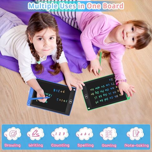3PCS in 1 Pack LCD Writing Tablet for Kids Games Drawing Doodle Board. Drawing Pads Toddler Learning Toys, Birthday Gifts for Teens Boys, Gifts for Kids Ages 3 4 5 6 7 8 Year Old Girls Boys in Kuwait