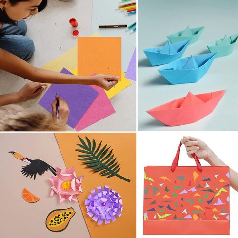 Jyongmer 3600 ورقة مربعات مناديل ورقية مقاس 3 بوصات، مجموعة مناديل فنية ملونة 36 لونًا متنوعًا من ورق مناديل قوس قزح للفنون والحرف اليدوية وسجلات القصاصات وفن الخدش وأنسجة حفلات أعياد الميلاد in Kuwait