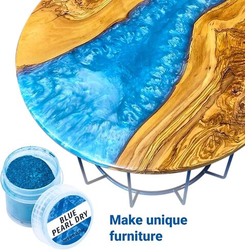 مسحوق ميكا لراتنجات الإيبوكسي - مسحوق صبغة إيبوكسي 24 لونًا - مسحوق ميكا لؤلؤي للراتنج - صبغة الصابون - مسحوق صبغة الراتنج - مجموعة 24 برطمان in Kuwait