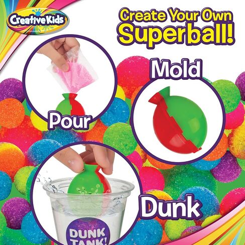 Creative Kids DIY Magic Bouncy Balls - 43 Ball Kit - STEM Science Toys in Kuwait