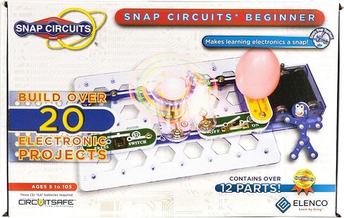 Snap Circuits للمبتدئين، مجموعة استكشاف الإلكترونيات، مجموعة الجذع للأعمار من 5 إلى 9 سنوات (SCB-20) in Kuwait