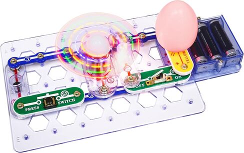 Snap Circuits للمبتدئين، مجموعة استكشاف الإلكترونيات، مجموعة الجذع للأعمار من 5 إلى 9 سنوات (SCB-20) in Kuwait