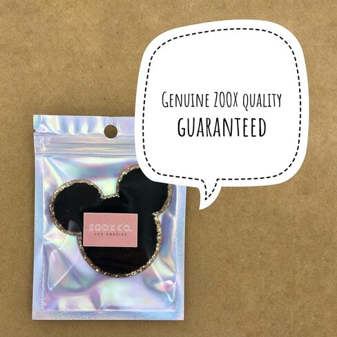 رقعات ملصقات ZOOX Mickey & Friends لاصقة 3M، كلاسيكية من Chennilee مع لمعان ذهبي 3.75 بوصة (Minnie Off-White Lg) in Kuwait