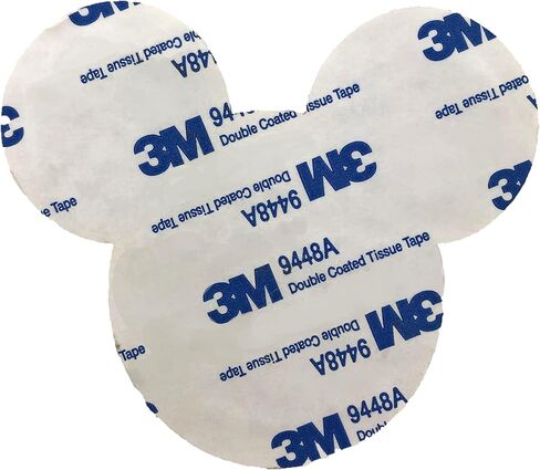 رقعات ملصقات ZOOX Mickey & Friends لاصقة 3M، كلاسيكية من Chennilee مع لمعان ذهبي 3.75 بوصة (Minnie Off-White Lg) in Kuwait