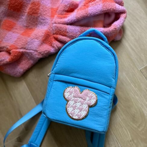رقعات ملصقات ZOOX Mickey & Friends لاصقة 3M، كلاسيكية من Chennilee مع لمعان ذهبي 3.75 بوصة (Minnie Off-White Lg) in Kuwait