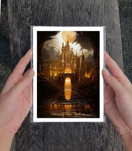 Decoupage Paper Pack (35 Sheets 6"x8") Beautiful Powerful Women in Gorgeous Castles FLONZ Vintage Illustration Pictures Cards for Decoupage, Craft and Scrapbooking in Saudi Arabia