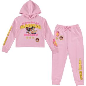 Disney Girls ENCANTO Hoodie and Jogger Clothing Set - Mirabel, Isabela and The Magic of Family 2 Piece Set Sizes 4-16