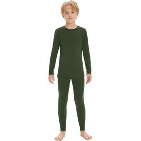 Iguana Unisex Kids 100% Merino Wool Base Layer Set Midweight Thermal Underwear Sets for Girls and Boys