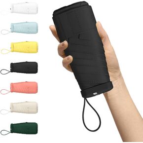 Kwude Compact Mini Travel Umbrella - Lightweight, Portable, and Windproof Sun & Rain Umbrella with 99% UV Protection - Perfect for Women, Men, and Kids on-the-go