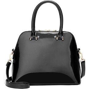 XingChen Shiny Patent Leather Handbags and Purses for Women Glossy Shell Shoulder Bag Top Handle Totes Evening Party Satchel