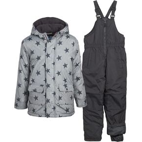 Wippette Boys' Snowsuit - 2 Piece Heavyweight Insulated Ski Jacket and Snow Bib (12M-12)