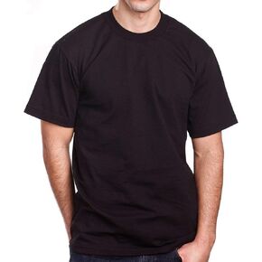 PRO 5 Super Heavy Mens Short Sleeve T-Shirt (3 Pack), White