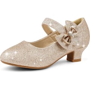 Eithy Girls Dress Shoes Low Heel Bow Princess Flats Toddler/Little Kid/Big Kid in Saudi Arabia