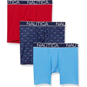 بوكسر رجالي من Nautica مصنوع من البوليستر المصقول مكون من 3 قطع in Kuwait
