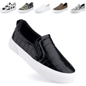 JENN ARDOR Slip On Sneakers Women Comfortable Walking Slip On Shoes Women Memory Foam Womens Fashion Loafers for Women Casual Shoes for Women Flats