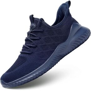 Mens Running Shoes Slip-on Walking Tennis Sneakers Mesh Lightweight Breathable Casual Soft Sole Work Shoes