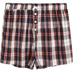 Latuza Women's Sleepwear Cotton Plaid Pajama Boxer Shorts