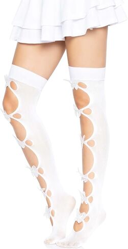 ارتفاع الفخذ للسيدات من Leg Avenue شبكي غير شفاف مزين بفراشات in Kuwait