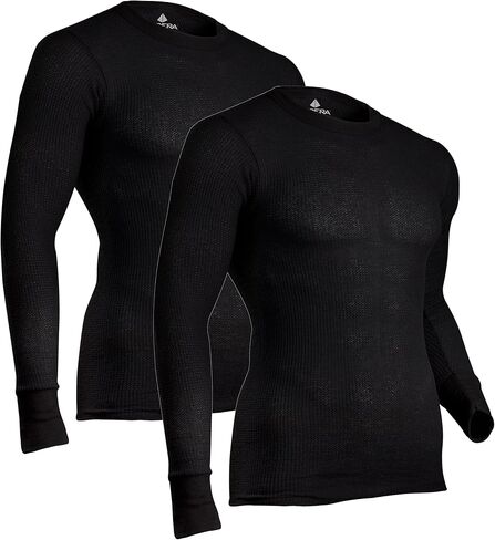 Indera Men's Long Sleeve Base Layer Undershirt, Cozy Waffle Shirt with Reliable Heat Retention in Saudi Arabia