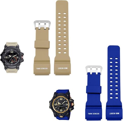 Hstrap سيليكون ووتش العصابات حزام استبدال المطاط الرياضة ووتش الفرقة للرجال متوافق مع Caiso G-shock GG1000 GSG100 GWG100 in Kuwait