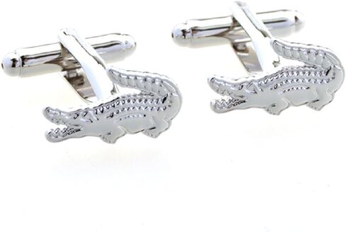 MRCUFF Alligator Gator Pair Cufflinks in a Presentation Gift Box & Polishing Cloth in Saudi Arabia