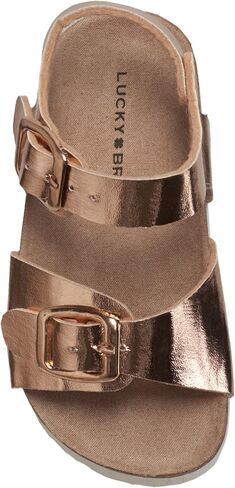صندل Lucky Brand للجنسين للأطفال بشريطين بلون أبيض للأطفال الصغار/الأطفال الصغار in Saudi Arabia