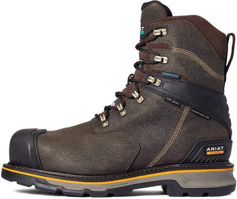 ARIAT Men's Stump Jumper 8" CSA Glacier Grip Waterproof 600g Composite Toe Work Boot Western in Saudi Arabia