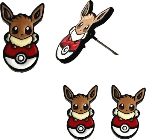 زوج واحد من الأقراط المعدنية المتحمسة للتطورات الأنيمي الكرتونية هدايا للنساء والفتيات in Kuwait