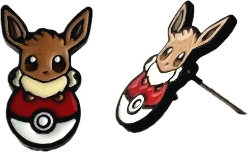 زوج واحد من الأقراط المعدنية المتحمسة للتطورات الأنيمي الكرتونية هدايا للنساء والفتيات in Kuwait