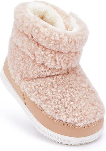 BMCiTYBM أحذية الثلوج للأطفال الأولاد والبنات أحذية الشتاء الدافئة خفيفة الوزن أحذية خارجية للأطفال الرضع 6 9 12 18 24 شهرًا in Kuwait