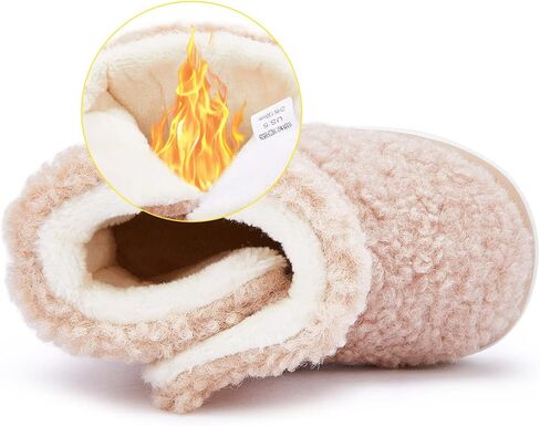 BMCiTYBM أحذية الثلوج للأطفال الأولاد والبنات أحذية الشتاء الدافئة خفيفة الوزن أحذية خارجية للأطفال الرضع 6 9 12 18 24 شهرًا in Kuwait