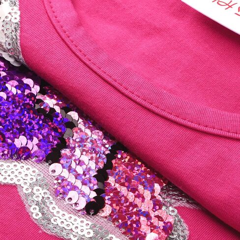 قمصان بدون أكمام للفتيات من HH Family لطيفة ومطرزة بالترتر للأطفال ملابس صيفية in Kuwait