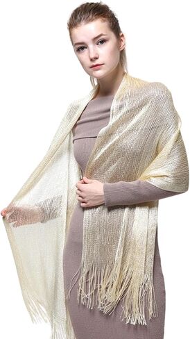 وشاح لوريكس ذو درجتين من اللون المعدني الحديث من شبكة صيد السمك من الأكريليك للحفلات in Kuwait