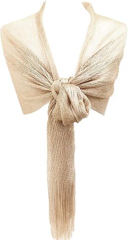 وشاح لوريكس ذو درجتين من اللون المعدني الحديث من شبكة صيد السمك من الأكريليك للحفلات in Kuwait